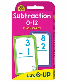 Substraction Flash Card Pack of 56 - Multicolor