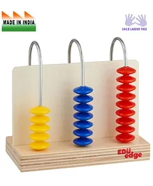 Eduedge Wooden Hundred's Abacus Educational Toy - Multicolour