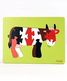 Meraki Cow Jigsaw Puzzle - 13 Pieces