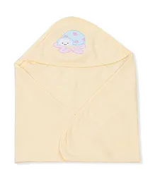 Simply Hooded Wrapper Animal Design - Light Yellow