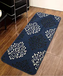 Saral Home Anti-Skid Abstract Floor Runner - Navy