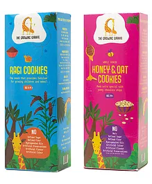 The Growing Giraffe Ragi Honey & Oat Cookies Combo Pack - 200 gm Each