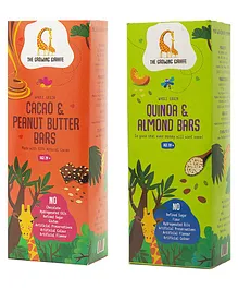 The Growing Giraffe Peanut Butter & Cacao Quinoa Almond Bars Combo Pack - 200 gm Each