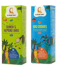 The Growing Giraffe Quinoa Almond Bars Ragi Cookies Combo Pack - 200 gm Each