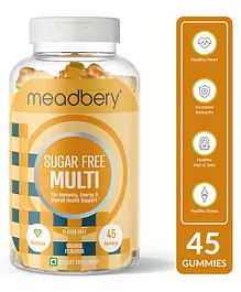 Meadbery Sugar Free Multi Vegan Orange Gummies - 45 Units