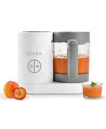 Beaba Babycook Neo 4 In 1 Baby Food Processor Blender Steamer And Cooker - White Grey