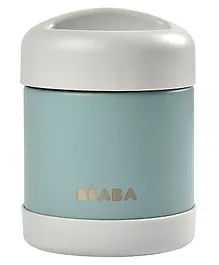 Beaba Stainless Steel Isothermal Portion Insulated Food Container Eucalyptus  - 300 ml