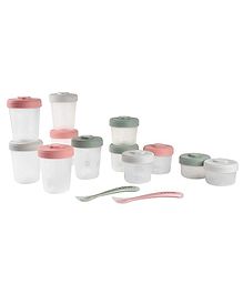 Beaba Toddler Food Storage Set Of 12 - Multicolour