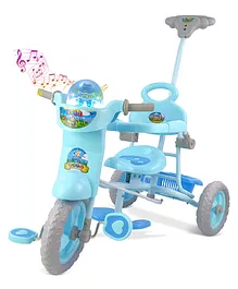 Dash Vega XL Children Musical Tricycle with Parental Handle - Blue