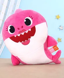 Baby Shark Plush Soft Toy Mamma Shark Pink - Height 20 cm