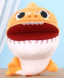Baby Shark Plush Puppet Soft Toy Granny Shark Orange - Height 27 cm