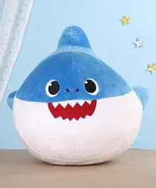 Baby Shark Plush Pillow Pappa Shark Shape - Blue