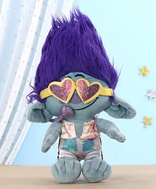 Trolls Poppy Plush Soft Toy Purple - Height 24 cm