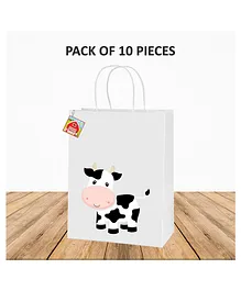 Untumble Farm Animal Theme Paper Bags White - Pack of 3
