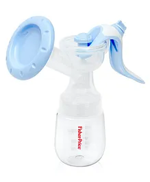 Fisher Price By Tiffany Adjustable Manual Breast Pump- Blue