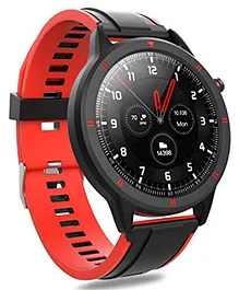 AQFIT W15 Fitness Smartwatch Activity Tracker - Black Red