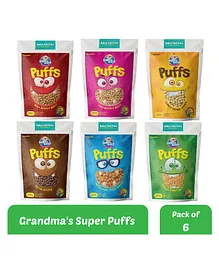 Bebe Burp Grandma's Super Puffs Combo Pack Of 6 - 35 gms each