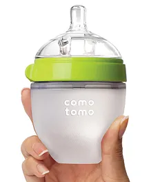 Comotomo Silicone Feeding Bottle Green - 150 ml