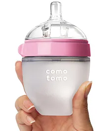 Comotomo Silicone Feeding Bottle Pink - 150 ml