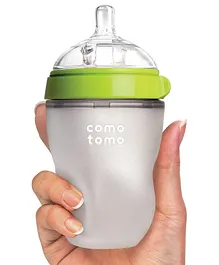 Comotomo Silicone Feeding Bottle Green - 250 ml