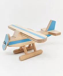 Loyora Amelia Wooden Airplane Toy - Blue