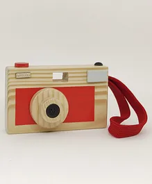 Loyora Wooden Camera Toy - Red