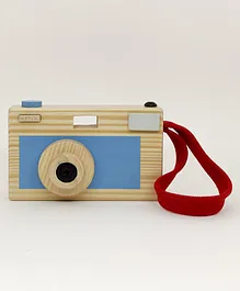 Loyora Wooden Camera Toy - Blue