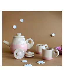 Loyora Wooden Tea Pot Set - Pink