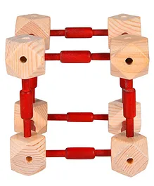 Loyora Tetris Puzzle Toy Red - 20 Pieces