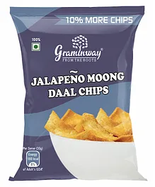 Graminway Jalapeno Moong Daal Chips - 100 gm