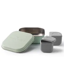 Miniware Grow Bento & Silipods Lunch Box - Lime Green & Grey