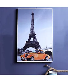 A Vintage Affair Vintage Eiffel Tower Frame - Orange