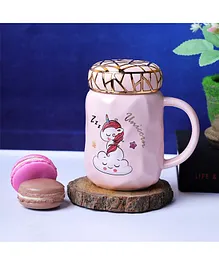 A Vintage Affair Unicorn Pastel Mason Jar Pink - 400 ml