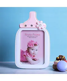 A Vintage Affair Milk Bottle Photo Frame - Pink