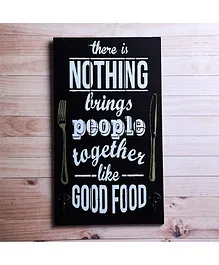 A Vintage Affair Good Food Wall Hanging Key Holder - Black