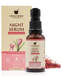 Upakarma Ayurveda Night Skin Repair & Anti Aging Night Serum with Saffron - 30 ml