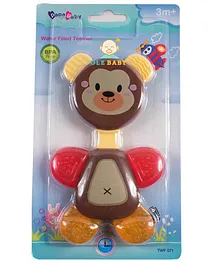 Ole Baby Teddy Shaped Water Filled Teether with Rattle Toy - Multicolor