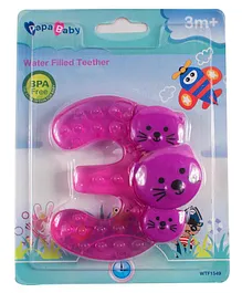 Ole Baby Three Shaped Water Filled Teether with Rattle Toy - Pink