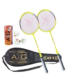 AXG New Goal AX-8 Aluminium Badminton Kit - Green Blue