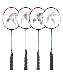 Hipkoo Badminton Rackets Pack of 4 - Multicolor
