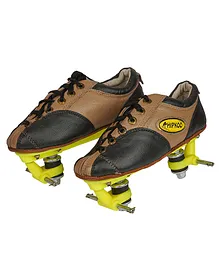Hipkoo Sports Chassis Skating Shoes Without Wheels - Brown Black