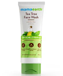 mamaearth Tea Tree Natural Face Wash for Acne & Pimples - 100 ml