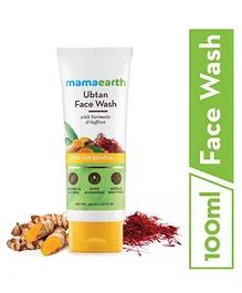 mamaearth Ubtan Natural Face Wash with Turmeric & Saffron - 100 ml