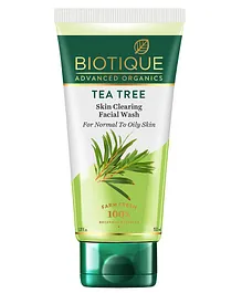Biotique Advanced Organics Tea Tree Skin Clearing Face Wash - 150 ml