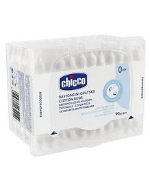 Chicco Cotton Buds with Ear Drum Protection - 90 Pieces