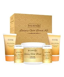 Richfeel Naturals Luxury Gold Bleach Kit - Total 320 grams