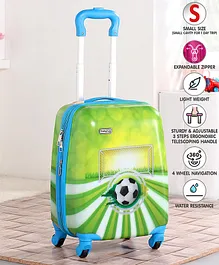 Babyhug Kid's Expandable Trolley Bag Ball Print Green - 18 Inches
