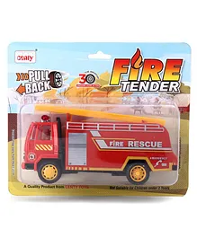 Centy Pull Back Fire Tender Vehicle Toy - Red