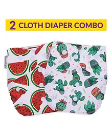 Bembika Reusable Pocket Cloth Diapers Pack of 2 - Multicolour