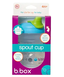 B.Box Silicone Spout Sipper with Twin Handle Blue - 240 ml